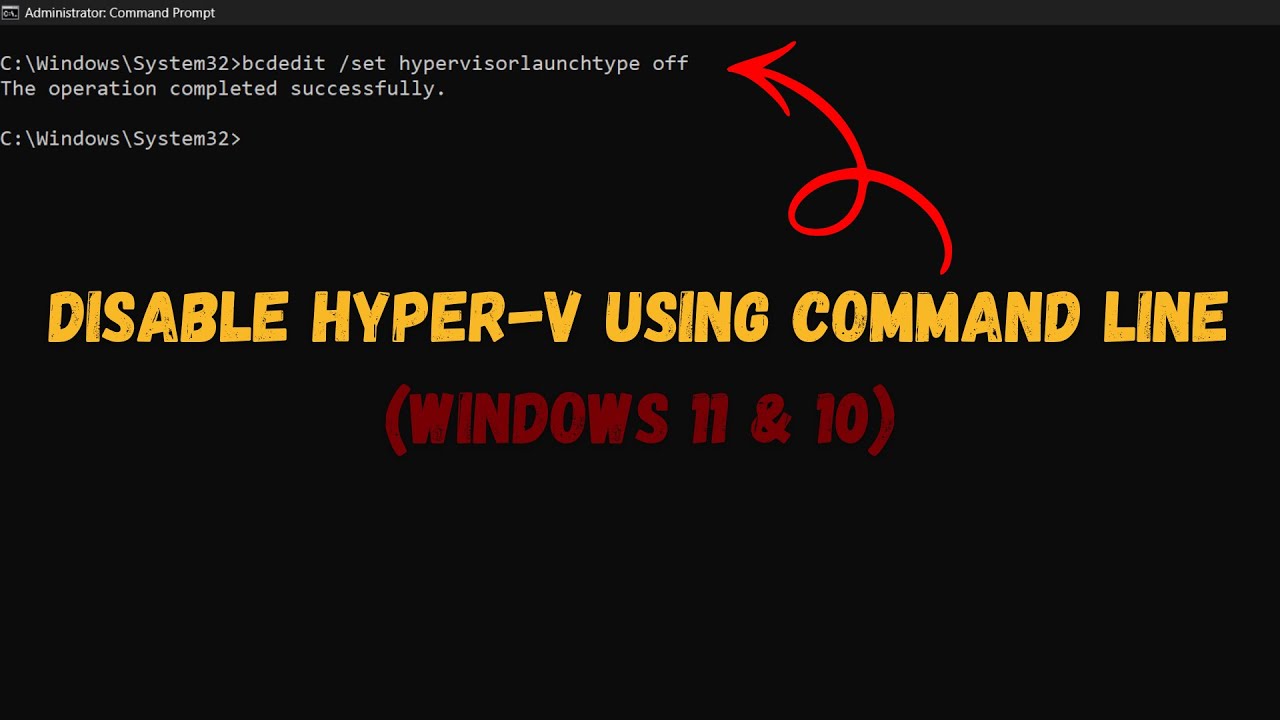 Как отключить Hyper-V с помощью командной строки (Windows 11 и 10)?