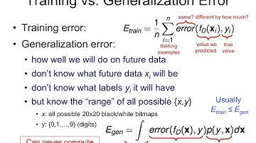 IAML8.5 Generalization error