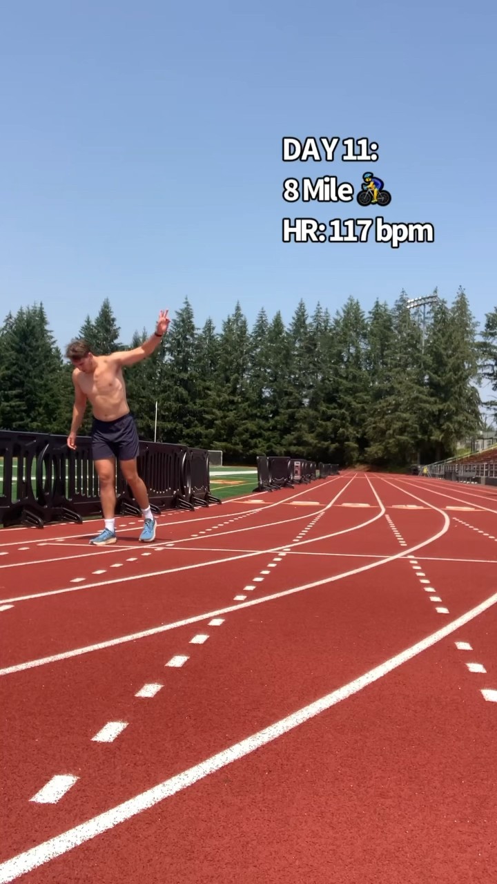 Can you run a 5 minute mile? I haven’t been on a track in years. Felt good to open it up!