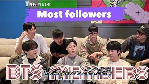 The most followers bts members Instagram in 2025 #bts #btsmoments #btsmember 