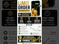 Limit Order Explained in 10 Seconds 📊 #trading