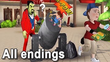 Scary Stranger 3D 5.16 Garbage Dump All Endings