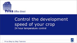Priva Connext 906 Tutorial  How To Control Greenhouse Temperature 24h