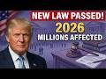 BREAKING New U S Immigration Law 2026 Passed – Millions Affected Immediately!