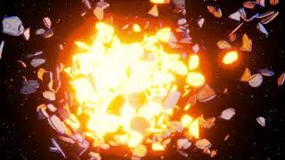 The 2 went through Planet Explosion. Blender animation. screenshot 4
