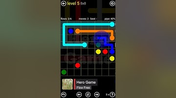 #FlowFree Regular Pack 8x8 level 5