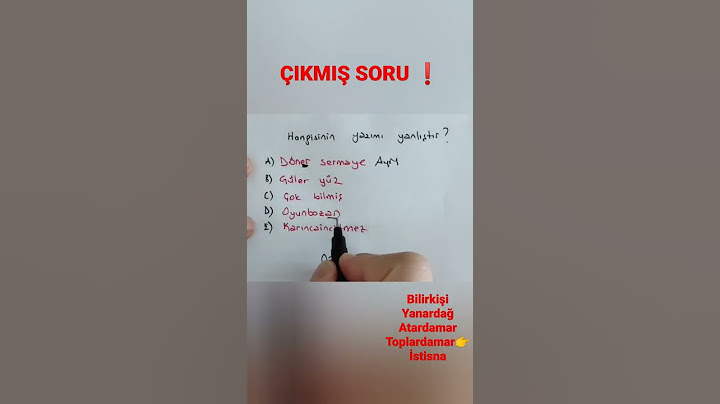 ÇIKMIŞ SORU❗ YAZIM KURALLARI TYT / KPSS