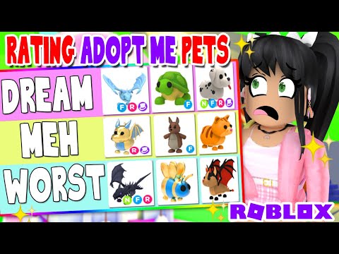 Ranking Adopt Me Pets Best To Worst Roblox Youtube - top 5 pets in roblox adopt me 를 위한 유튜브 영상 통계