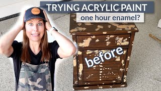 Painting Furniture With Acrylic Paint | One Hour Enamel?