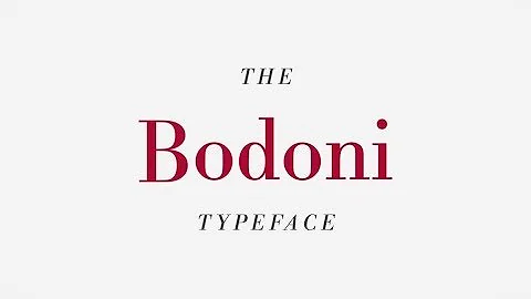 Is Bodoni font modern?