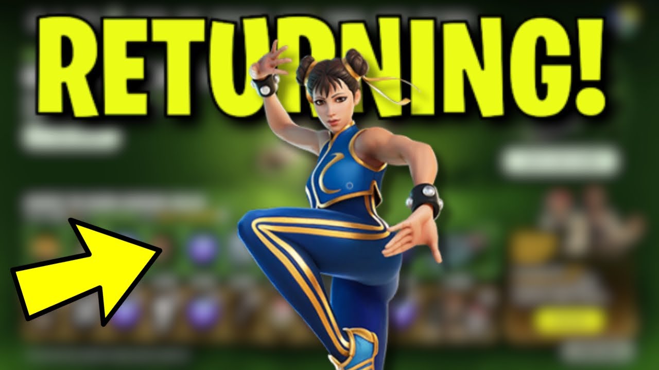 WHY CHUN LI CAN RETURN TO THE FORTNITE ITEM SHOP Chun Li Skin Return 