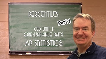 Percentiles and Cumulative Relative Frequency Graphs, Pt 1 - AP Stats/PoS  via StatsMedic/EFFL