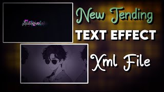New Text Effect | in Alight Motion | New Attitude Xml File | Black Screen Lyrics |
