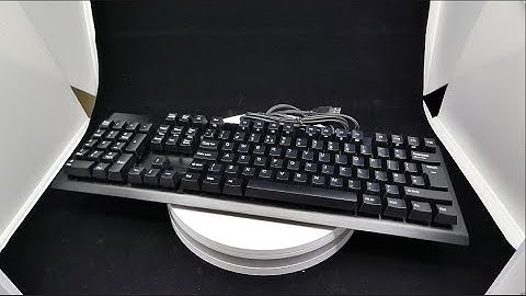Accuratus - USB Professional & Programmable Left Handed Full Size Keyboard with Mechanical Switches