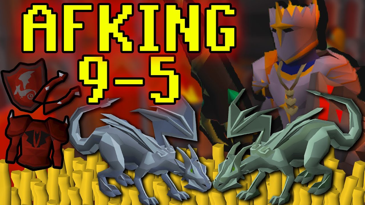 AFKing 9 to 5: Rune & Adamant Dragons - YouTube