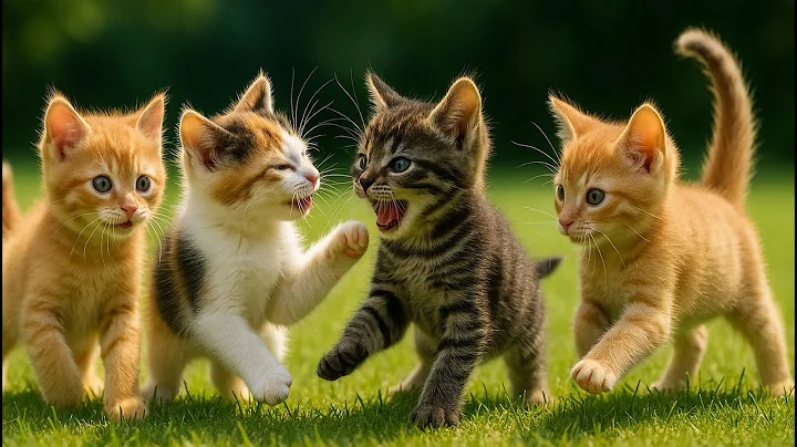 Video 11362911: cute kitten color, kitten hunting, cat colors, cat fun, cat garden