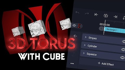3D Inside Torus with Cube | alight motion tutorial
