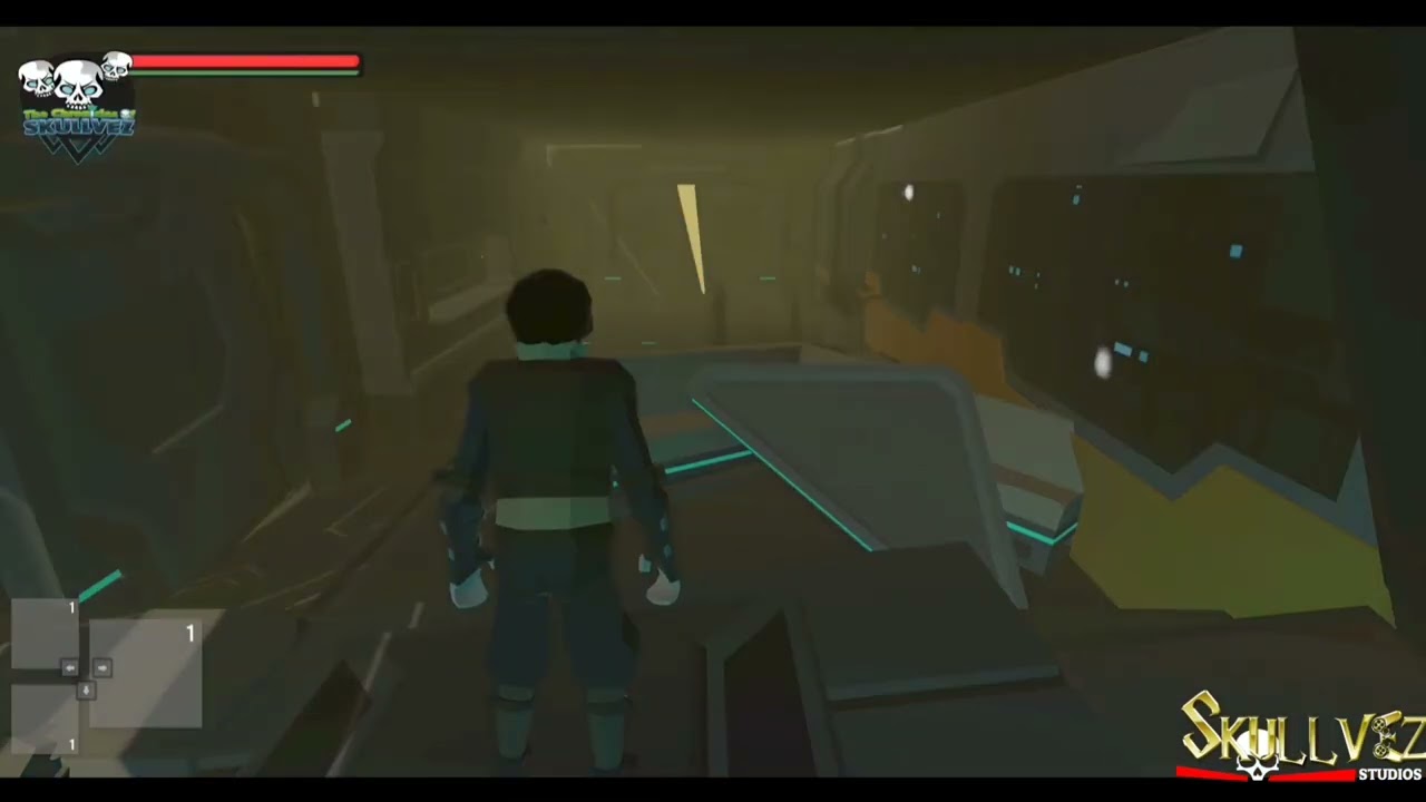 Low Poly Sci Fi | Cut Scene Intro to Gameplay | Space Ship Crash Game Start | Made with Unity 3D