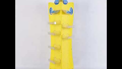 Three sided acrylic display spinner - customized display stand