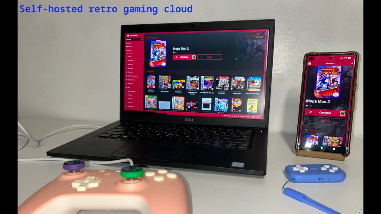 Self hosted retro cloud gaming - YouTube