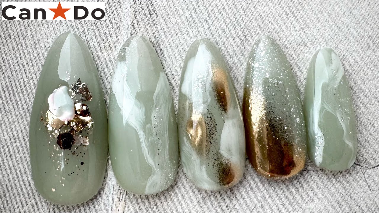 大人のアンティークニュアンスグリーンネイル🪞🍃✨