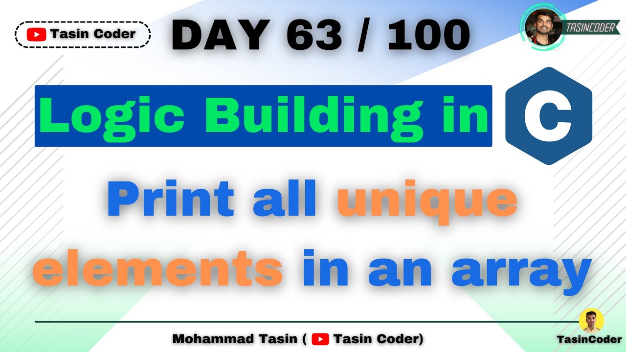 how-to-build-logic-in-coding-print-all-unique-elements-in-an-array