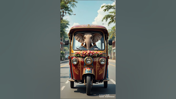An Elephant Driving a Thai Tuk-Tuk? #tuktuk  #thailand  #elephantdriver  #thaiculture  #shorts  #ai