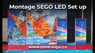 montage SEGO LED Set up video zone expo