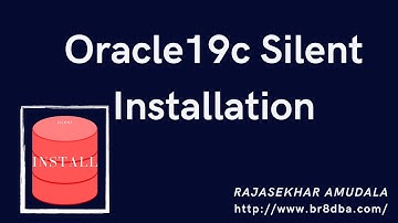 Install Oracle 19c database software in silent mode