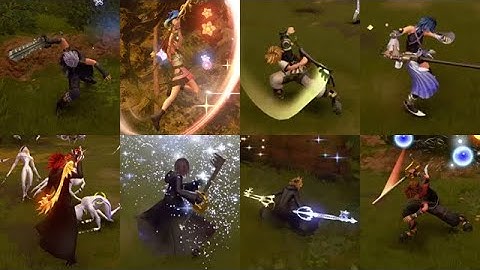 Kingdom Hearts 3 All Character Gameplay Combo (Playable Mod)