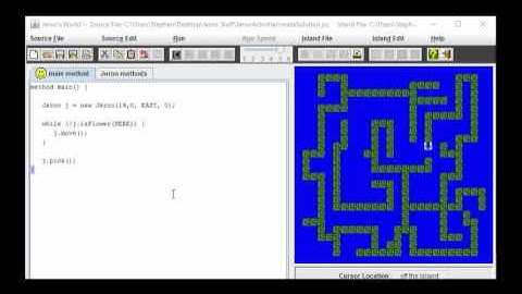 Intro CS: Jeroo Advanced Activities - The Maze