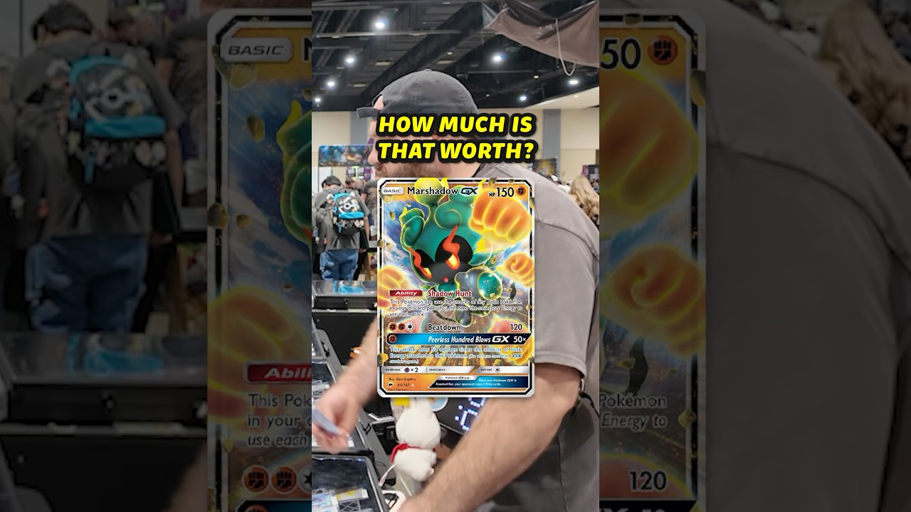 Идеальное место в идеальное время! Нам удалось подарить ему карту Маршадоу! #покемон #картапокемона