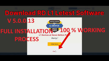 Morpho L1 RD V 5.0.0.10 NEW Installation FULL Process