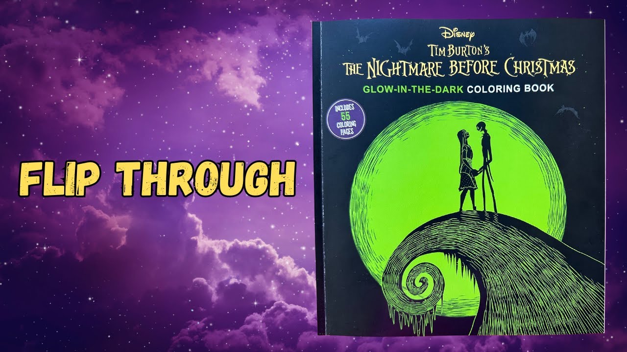 Disney Tim Burton's The Nightmare Before Christmas Glow-in-the-Dark Coloring Book [Book]