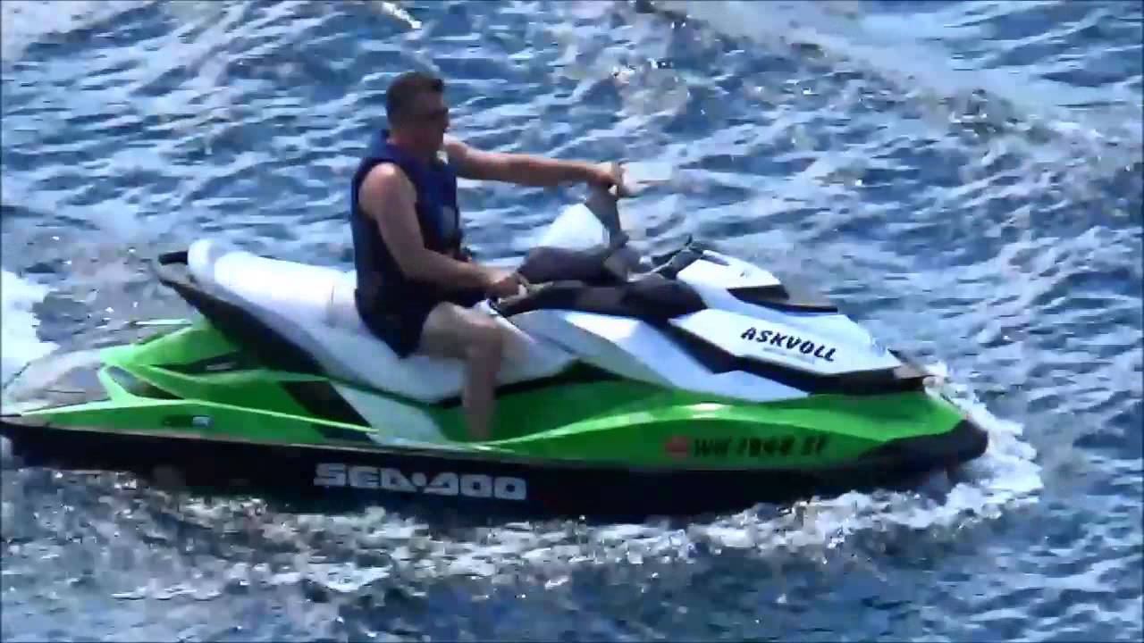 Lake Chelan, Washington on a jetski with the extended family - YouTube