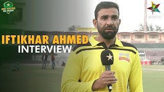 Iftikhar Ahmed Interview | Peshawar vs FATA | 1st Semi Final | Pakistan Cup 2023/24 | PCB | M1V1A