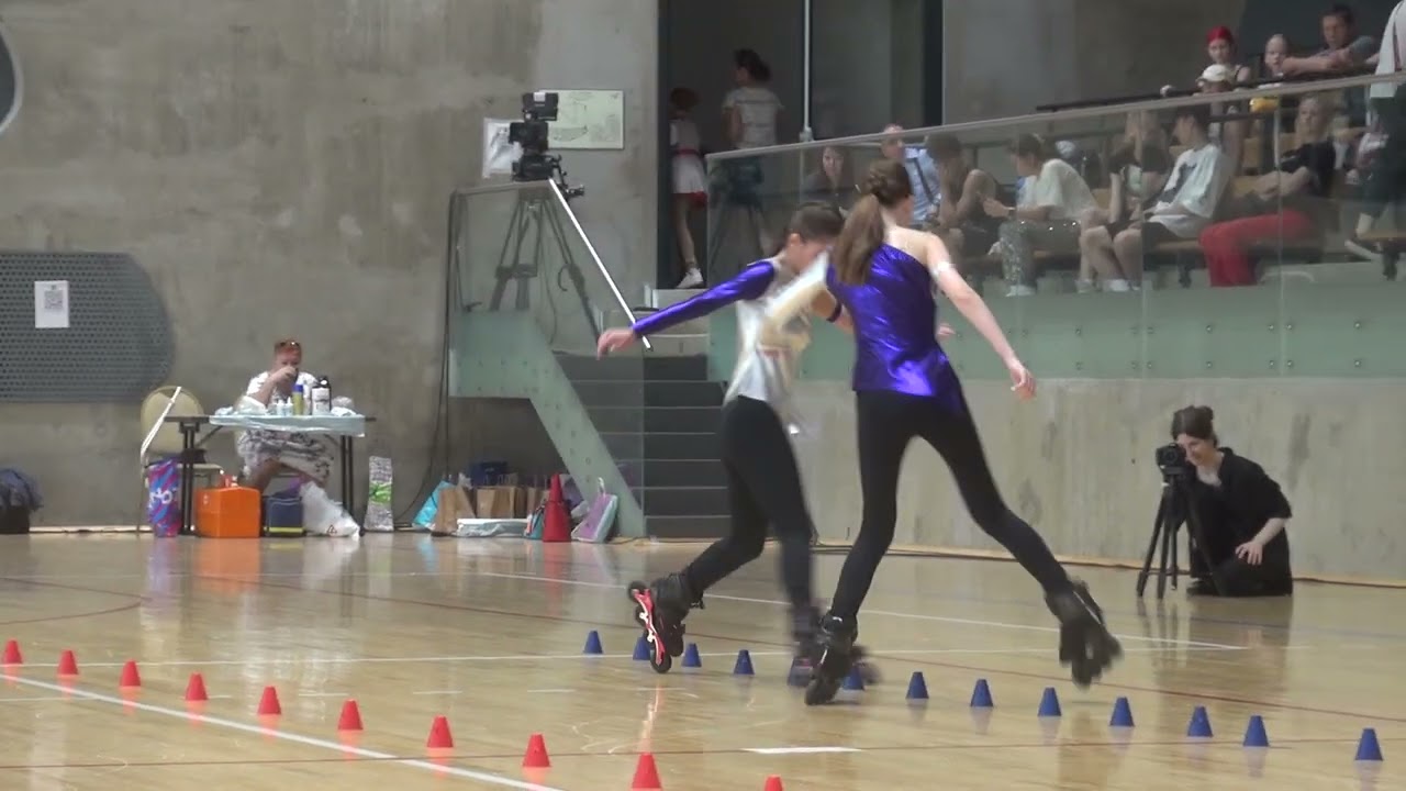 8 место. Кочкина Алиса и Кисилёва Виктория. г.Новосибирск. Кат.: Пары. Первенство России 2025.