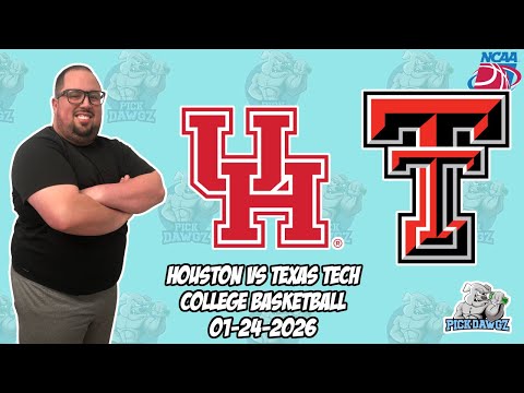 Houston Vs Texas Tech 1/24/26 Free College Basketball Picks And Predictions | Ncaab Pick