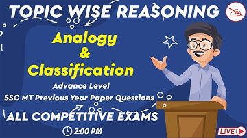 Topic Wise Reasoning | Analogy & Classification | All Competitive Exams | Kuldeep Mahendras | 2 pm