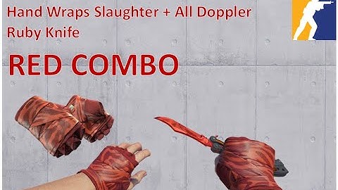 Hand Wraps Slaughter + All Doppler Ruby Knife | RED COMBO | CS2 Showcase