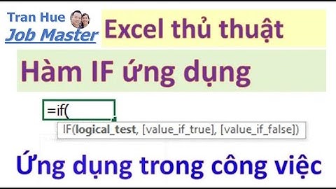 Hàm If trong excel - Ứng dụng trong công việc