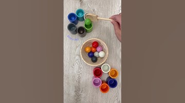 Color Sorting Balls #shorts #marblemeg #asmr 205