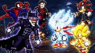 El Torneo del Anime | El Equipo de Superhéroes de la N.M.A. contra Sonic