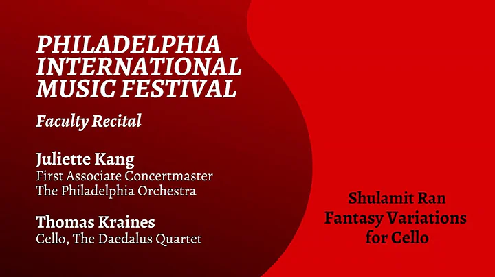 Fantasy Variations for Cello by Shulamit Ran - Tho...