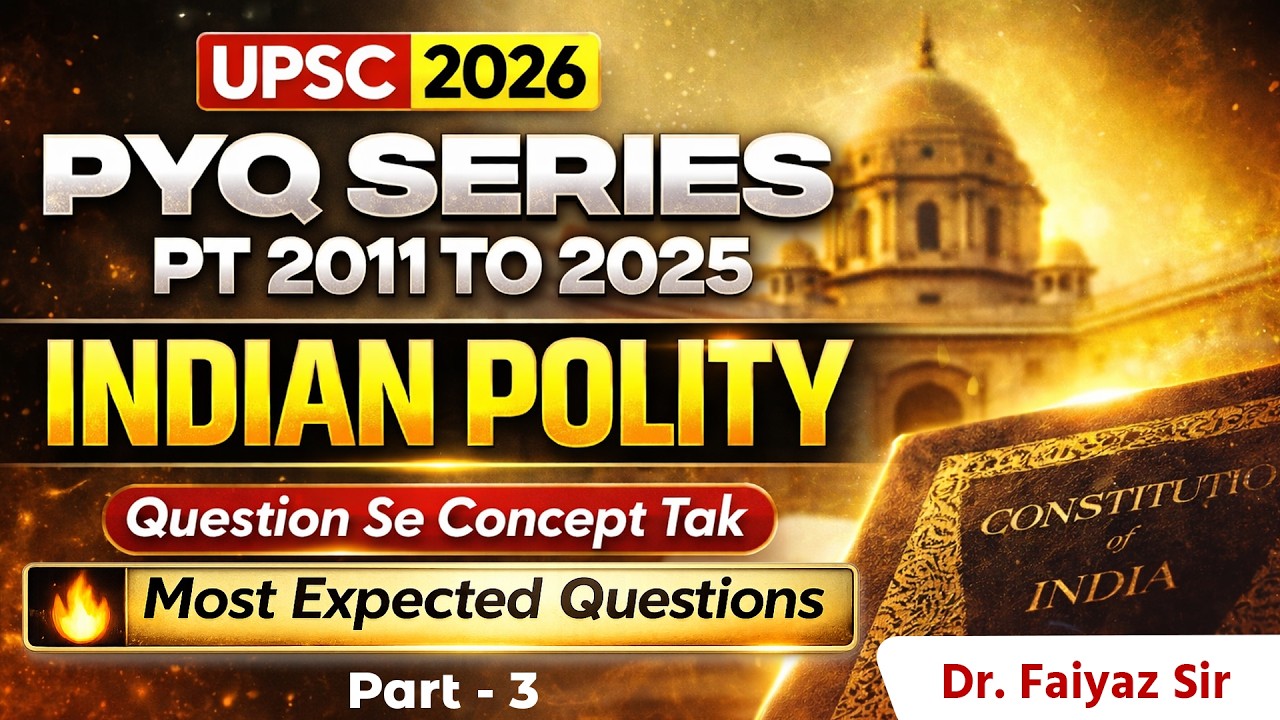 Indian Polity PYQ 2011–2025 | UPSC Prelims 2026 Most Expected Questions ...