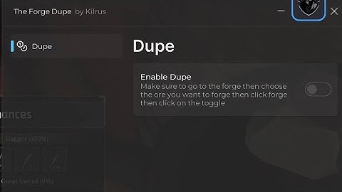 The forge dupe script