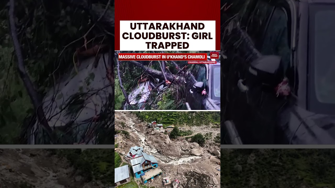 ⁣Uttarakhand Cloudburst Devastates Chamoli: Girl Trapped, One Missing Amid Destruction | India Today