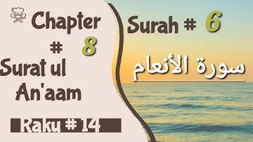 006-Surat Ul An'aam |سورة الأنعام | Surah # 6 | Raku # 14| Tilawat | Quran | With Translation