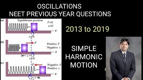 NEET PAST YEAR PAPERS| OSCILLATIONS |  SHM NEET SOLUTIONS | NEET 2013 --- 2019