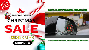 Rearview Mirror BSD Blind Spot Detection for the old and new Tesla Model 3Y #bsd #blindspot #tesla